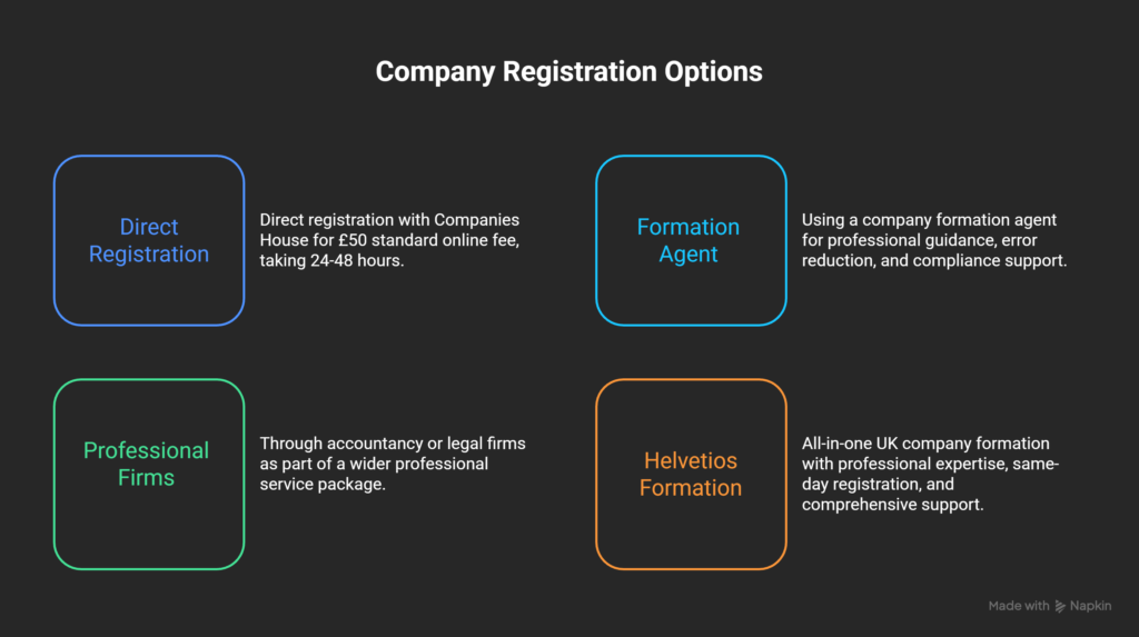 Company Registration Options visual selection
